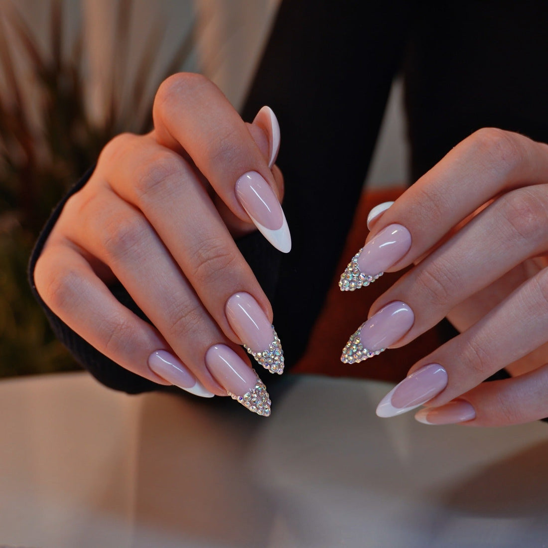 15 Fresh Glitter French Nail Ideas for Effortless Style