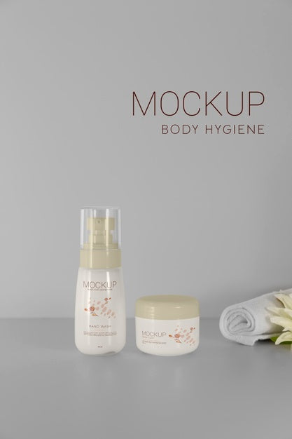 Free Beautiful Hygiene Product Packaging Mockup Psd
