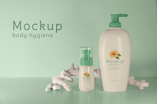 Free Beautiful Hygiene Product Packaging Mockup Psd