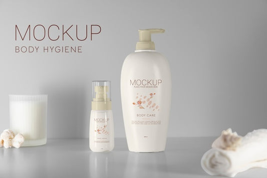 Free Beautiful Hygiene Product Packaging Mockup Psd