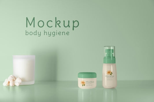 Free Beautiful Hygiene Product Packaging Mockup Psd