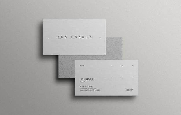 Free Minimal White Business Card Mockup Psd – DreamBundles