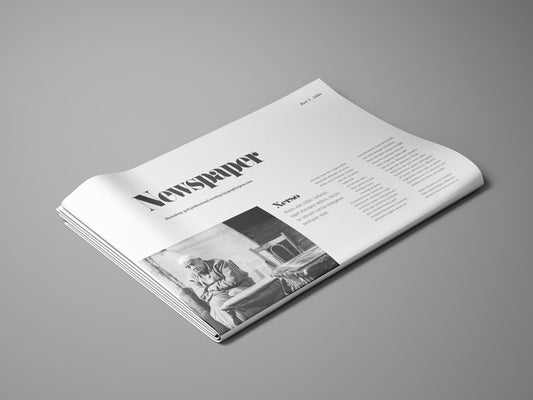 Free Perspective Newspaper Mockup
