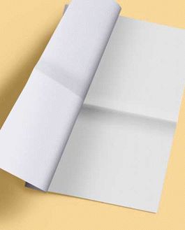 Free Premium Half Folded Newspaper Mockup