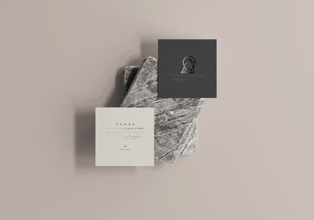 Free Square Business Card Mockup Psd – DreamBundles