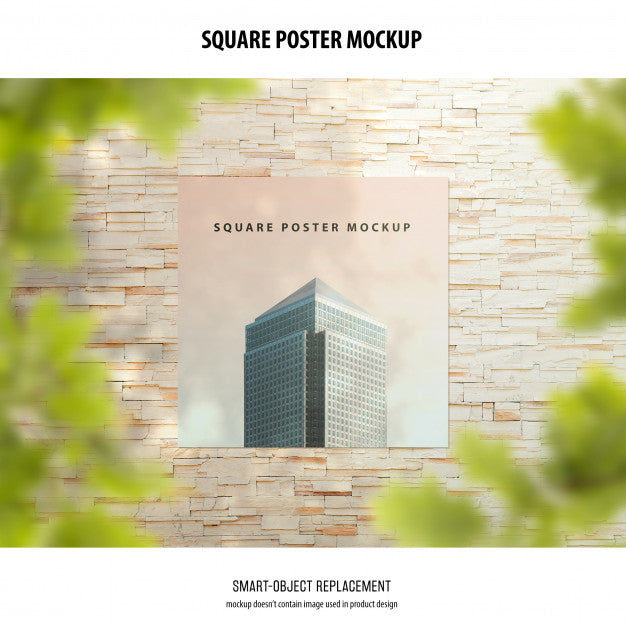 Free Square Poster Mockup Psd – DreamBundles