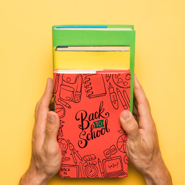 Free Top View Back To School With Books Psd – DreamBundles