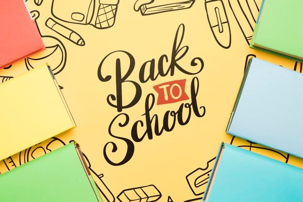 Free Top View Back To School With Yellow Background Psd – DreamBundles