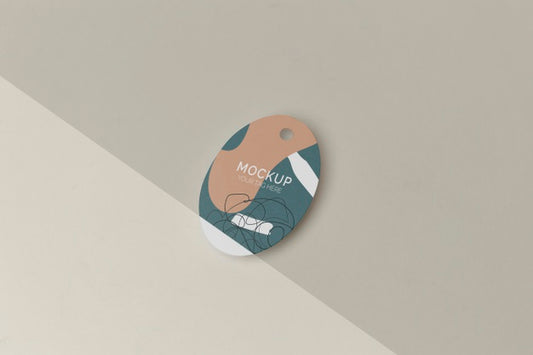 Free Top View Product Tag Mock-Up Psd
