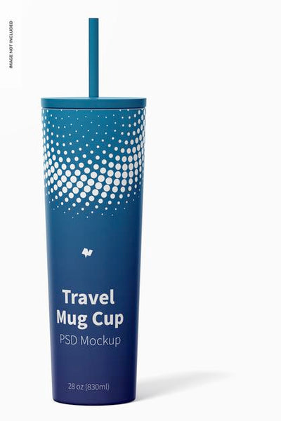 Free Travel Mug Cup Mockup Psd