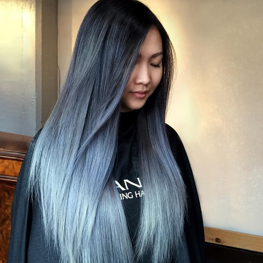 15 Best Smoky Blue Hair Color Looks for 2025