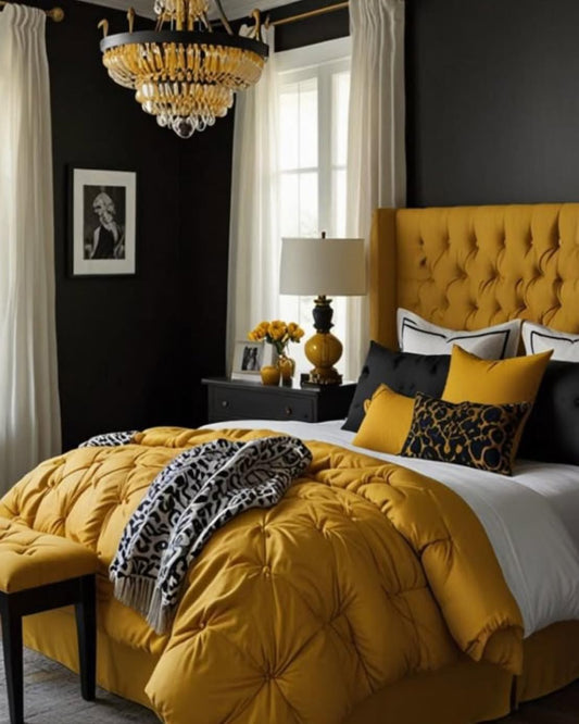 15 Luxury Black and Yellow Bedroom Ideas 2026