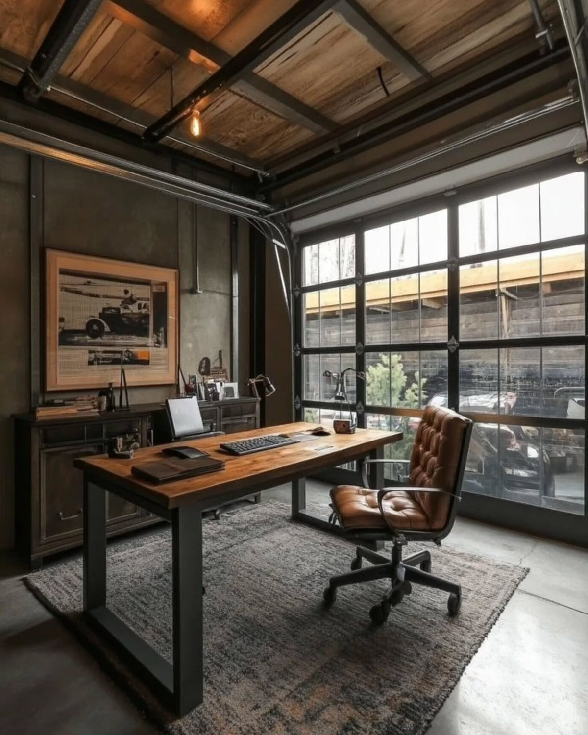 15 Garage Office Ideas Using Warm Wood Tones – DreamBundles