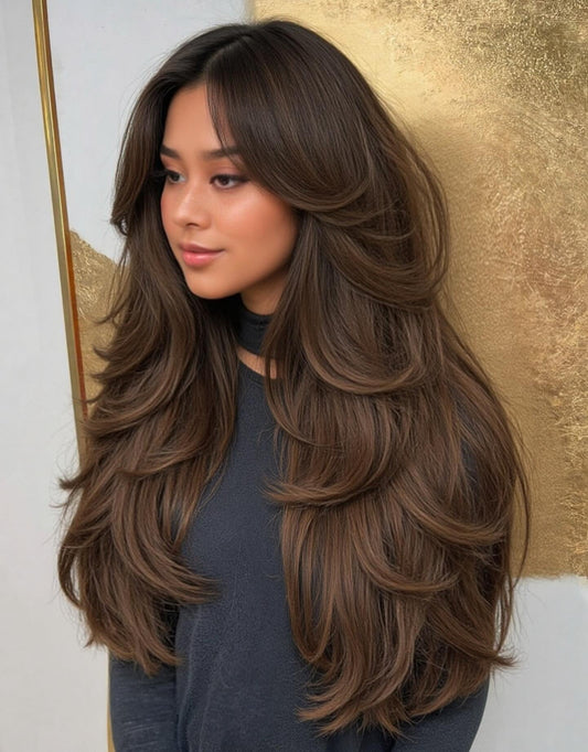 15 Iconic Long Layered Hairstyles with Bangs for 2025