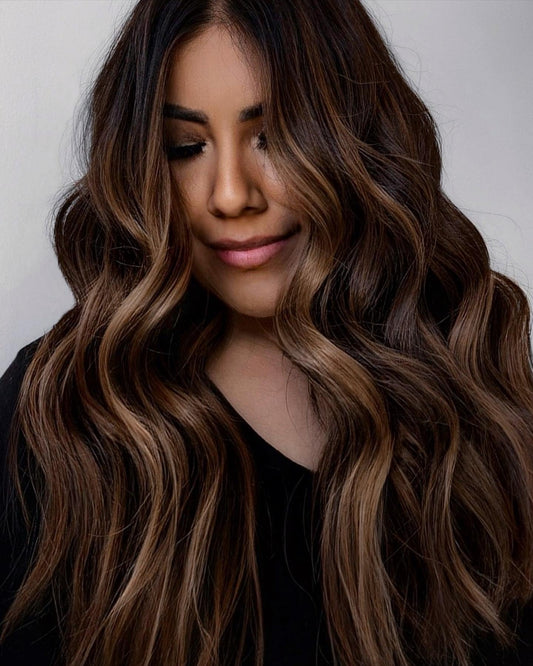 15 Eye-Catching Dark Brown Balayage Blends