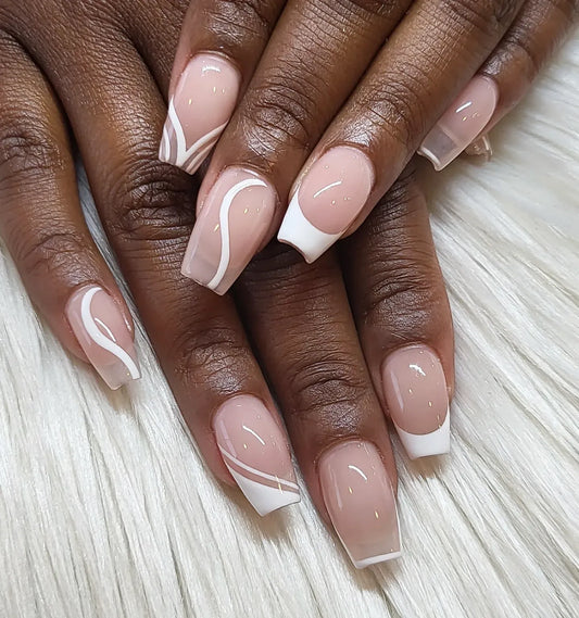 15 Fresh Coffin French Tip Nails 2026