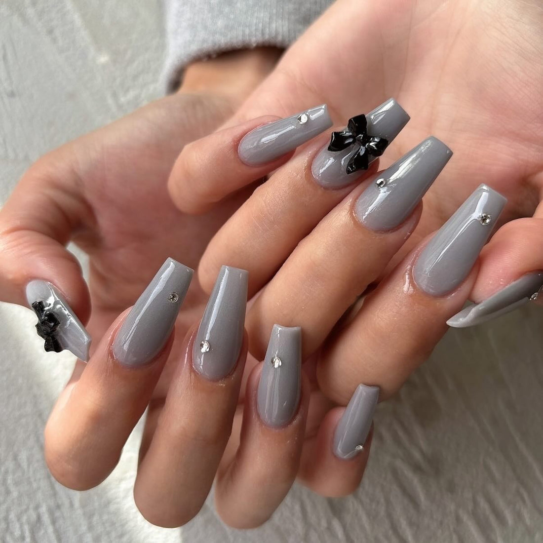 15 Stylish Grey Coffin Nail Ideas for 2026