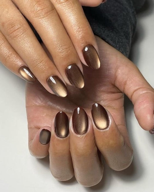 15 Best Brown Cat Eye Nails 2026