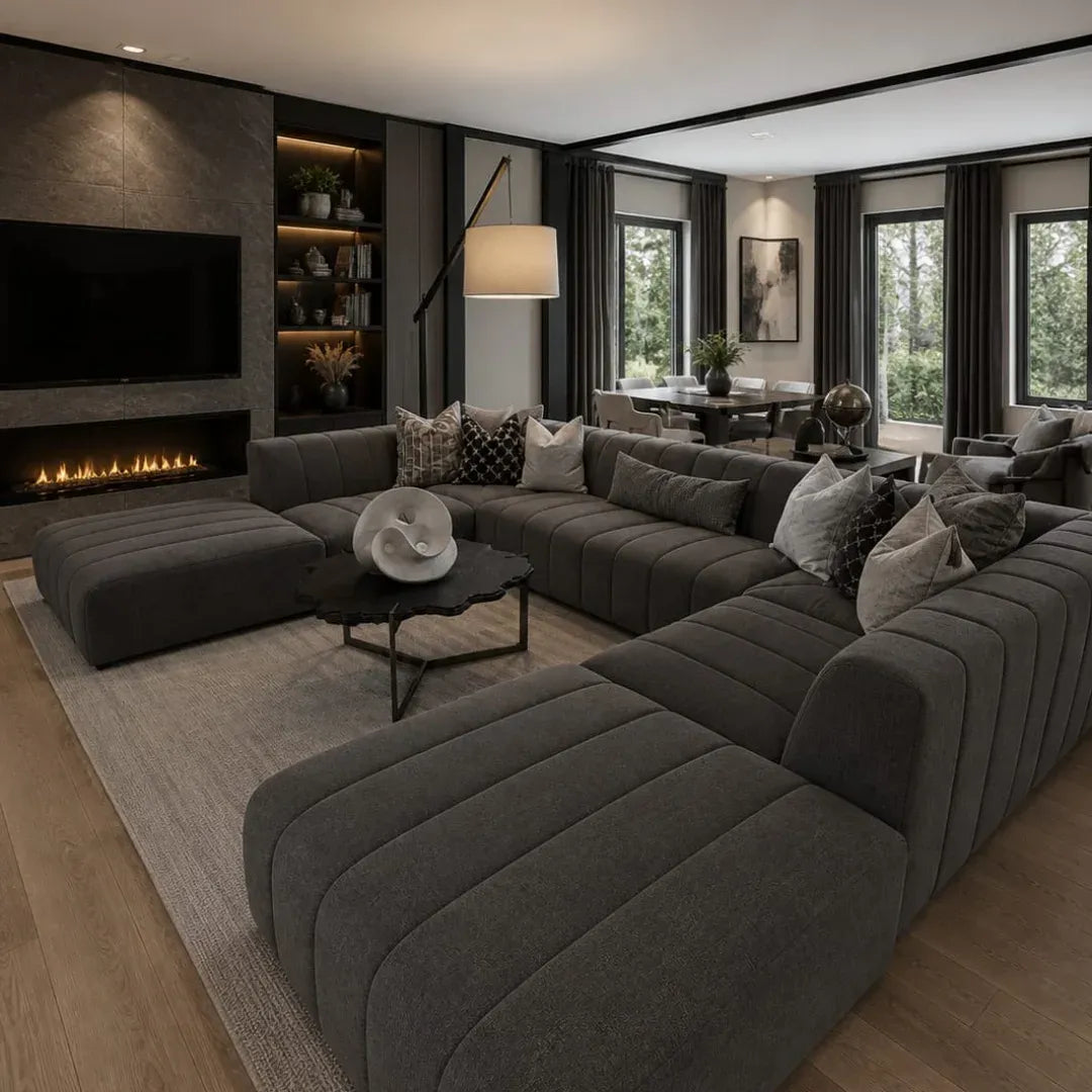 15 Fresh Grey and Black Living Room Ideas 2026