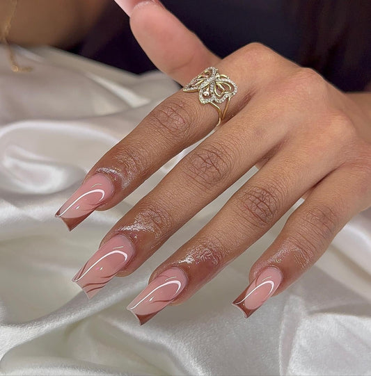 15 Ombre Coffin Nail Ideas • Trend Boost