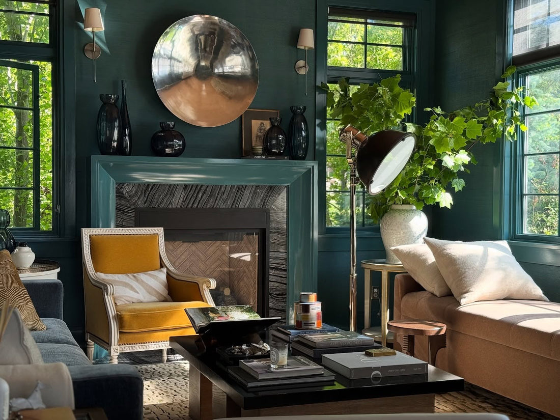 15 Green and Gold Living Room Ideas That Add Glamour