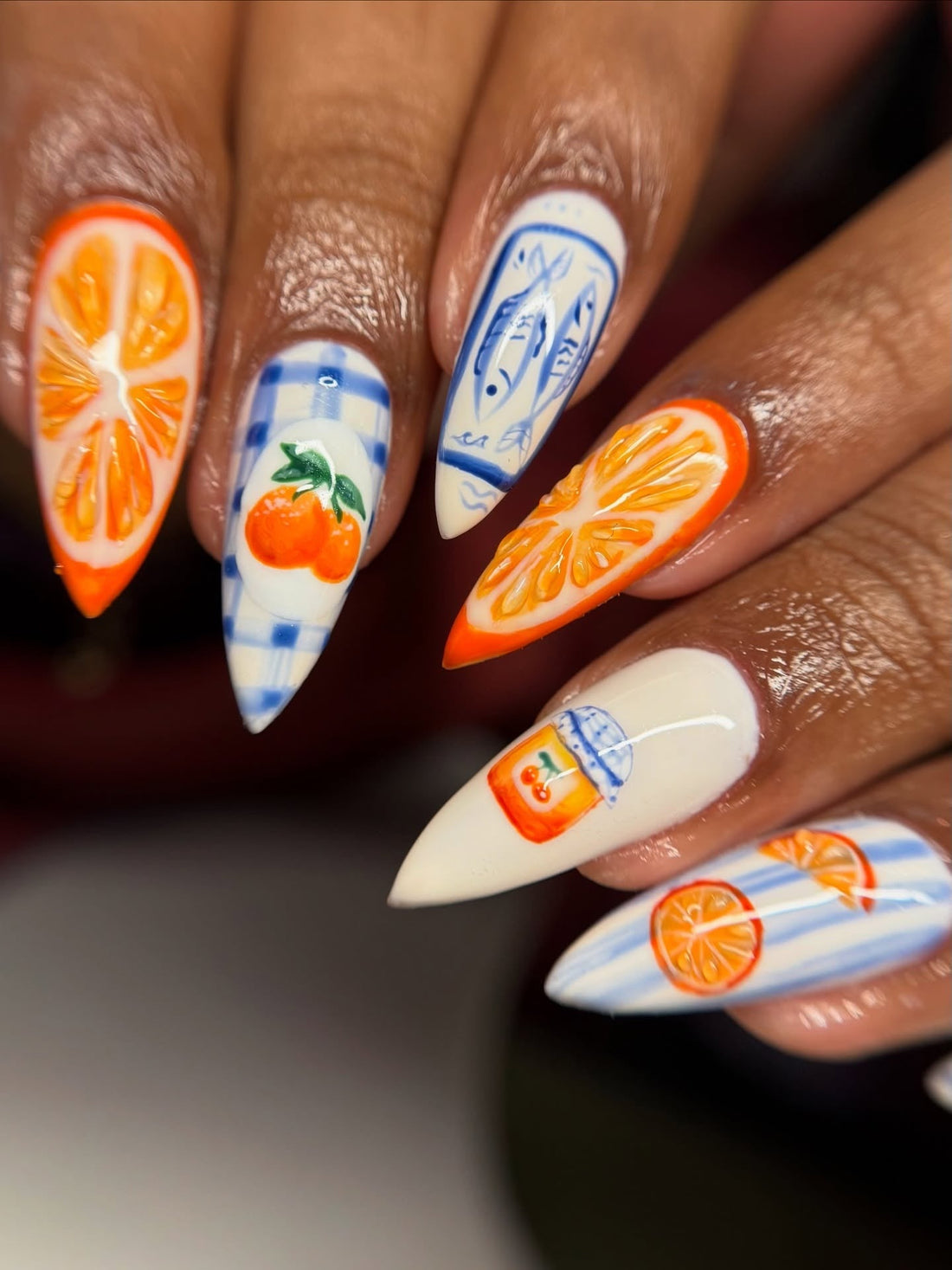 15 Trendy Orange and White Nail Ideas for 2026