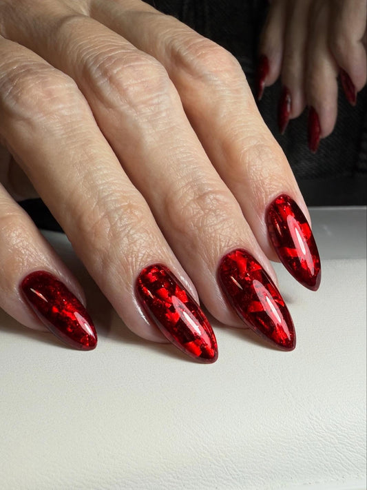 15 Red Almond Nail Inspo for 2026
