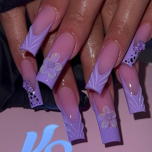 15 Purple and Blue Nail Ideas – Creative Options