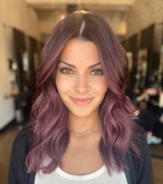 15 Elegant Plum Hair Color Inspirations