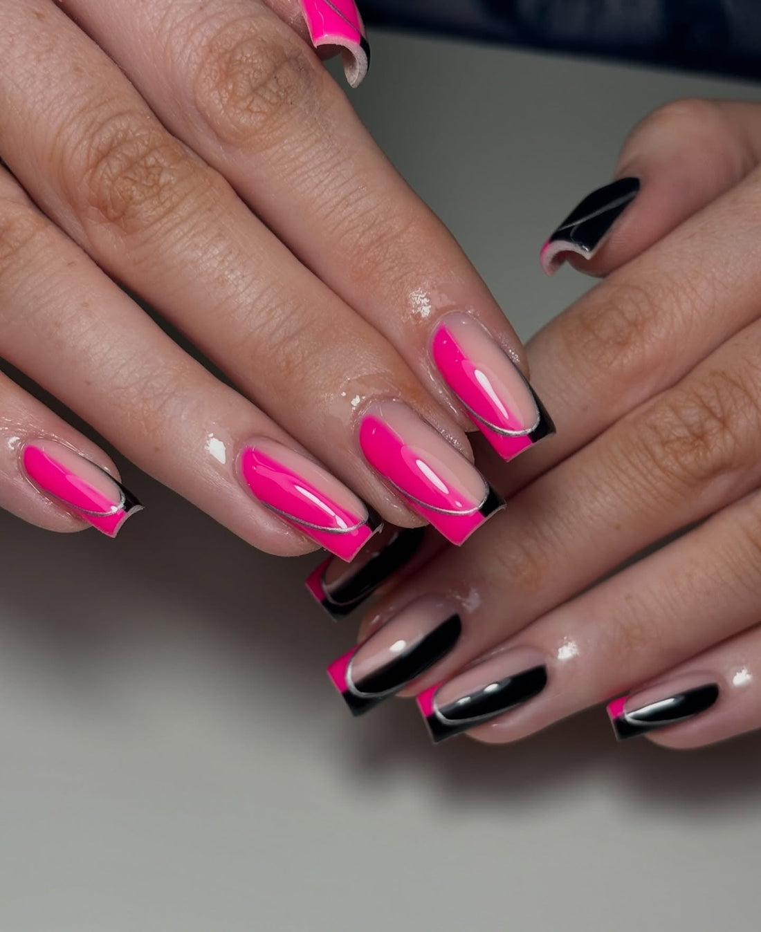 15 Eye-Catching Pink and Black Nail Ideas for 2026