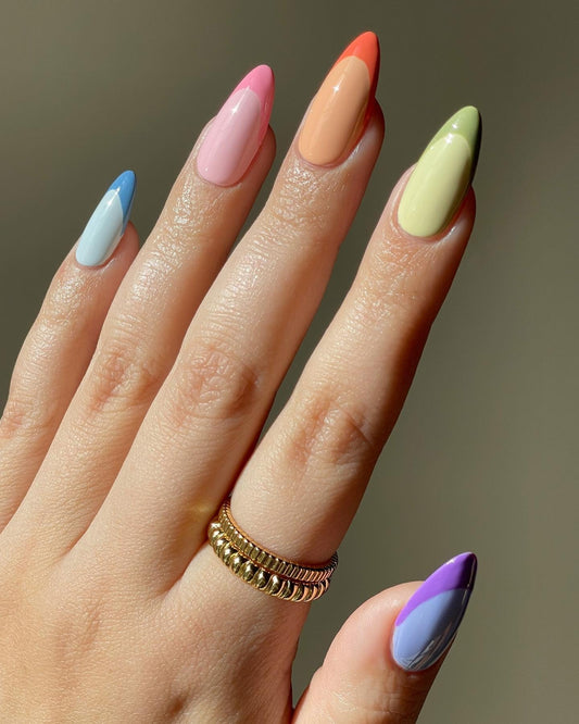15 Colorful French Tip Ideas 2026