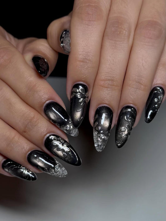 15 Sleek Edgy Black Nail Ideas for 2026
