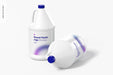 Free 1 Gal Round Plastic Jugs Mockup Psd