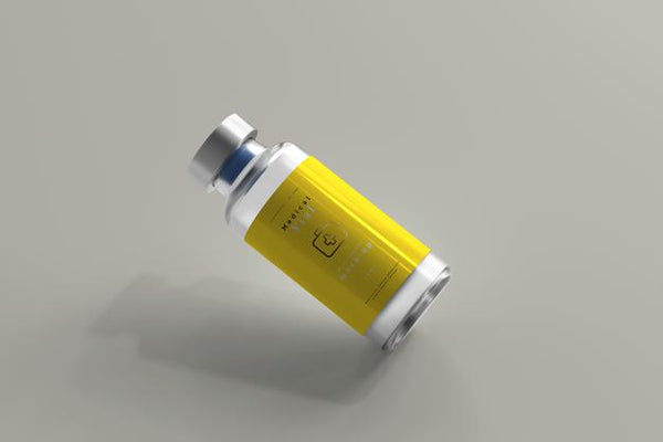 Free 10Ml Vial Bottle Mock Up Psd