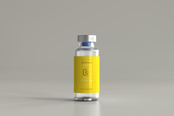 Free 10Ml Vial Bottle Mock Up Psd