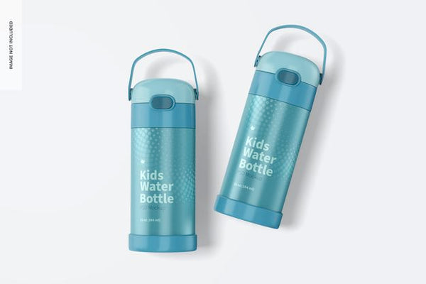 Free 12 Oz Kids Water Bottle Mockup Psd