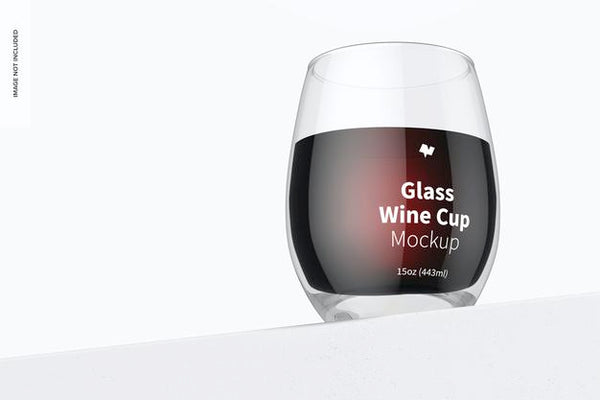Free 15 Oz Glass Wine Cup Mockup Psd