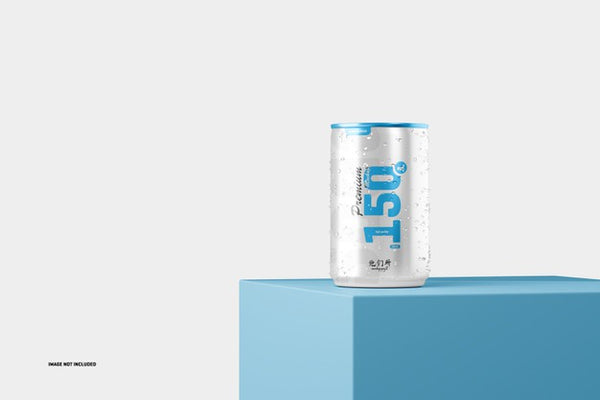 Free 150Ml Soda Can Mockup Psd