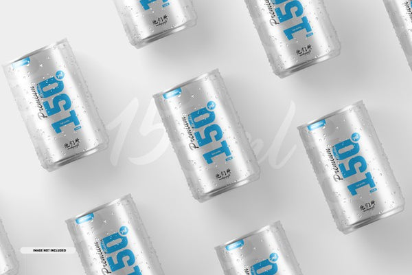 Free 150Ml Soda Cans Mockup Psd