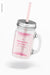 Free 17 Oz Mason Jar With Straw Mockup, Floating Psd