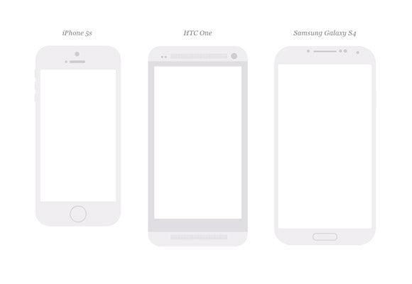 Free 18 Mobile Devices Mockups