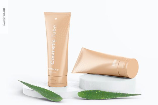 Free 180 Ml Cosmetic Tubes Mockup Psd