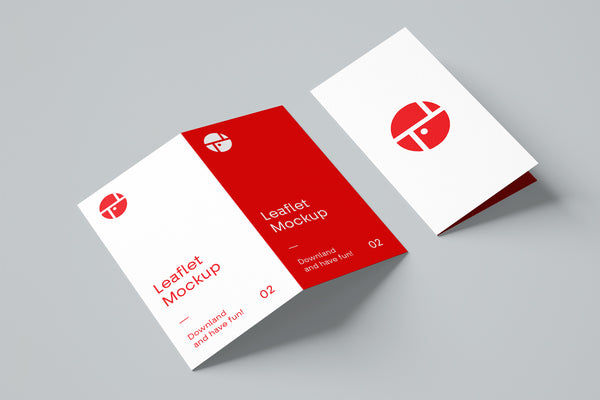 Free 2-Fold Brochure Mockup