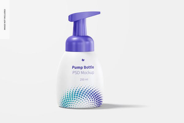 Free 250 Ml Foamer Pump Bottle Mockup Psd