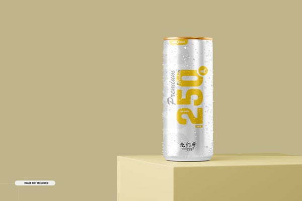 Free 250Ml Soda Can Mockup Psd