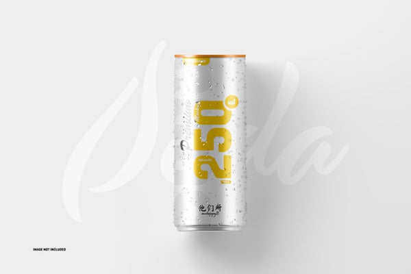 Free 250Ml Soda Can Mockup Psd