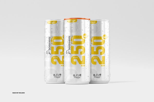 Free 250Ml Soda Cans Mockup Psd