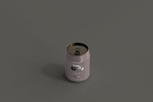 Free 250Ml Stubby Soda Can Mockup Psd