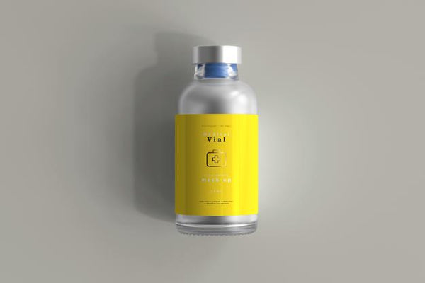 Free 25Ml Vial Bottle Mock Up Psd