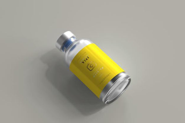 Free 25Ml Vial Bottle Mock Up Psd